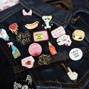 Valentine Pin Badges-Famous Rebel