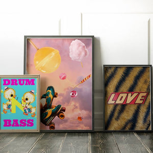 A trio of wall prints from Famous Rebel's Wall Art collection