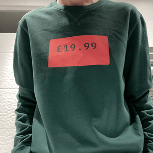 Preloved Green Sweatshirt - £19.99 Design - Size M/L