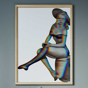 -3D Thigh High - Wall Art Print-Famous Rebel