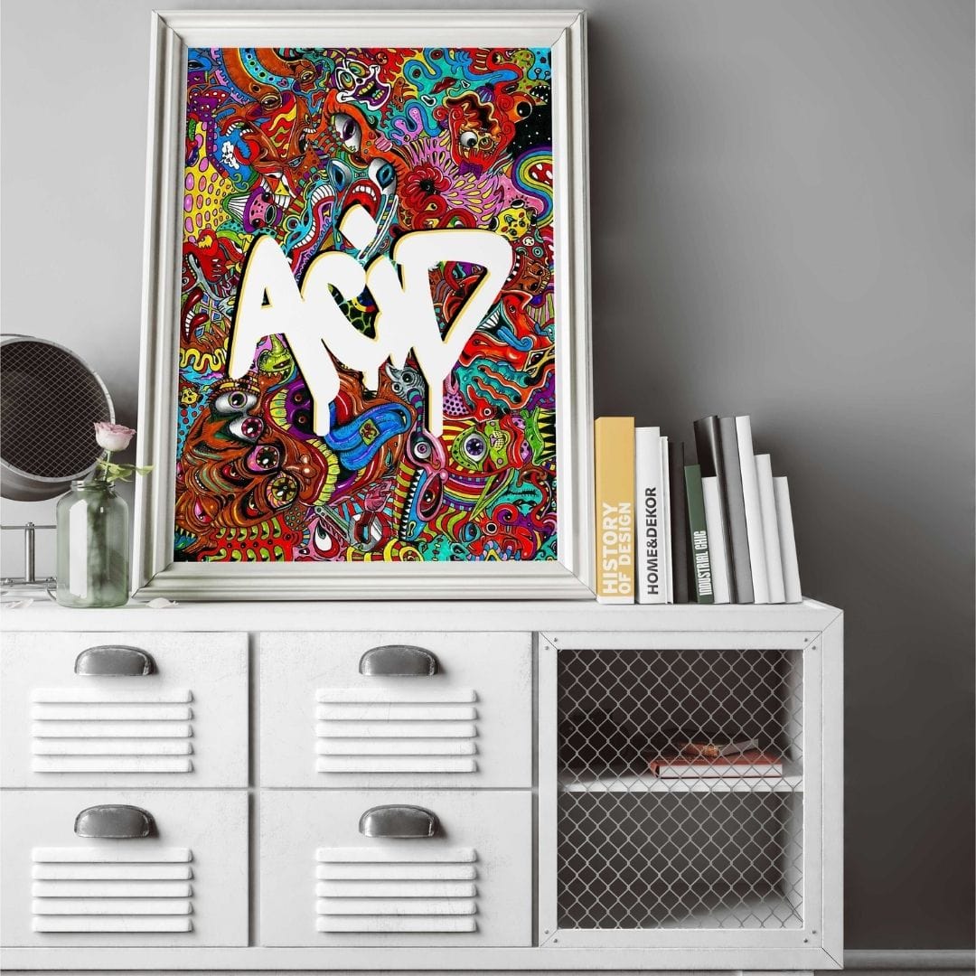 -ACID - Wall Art Print-Famous Rebel