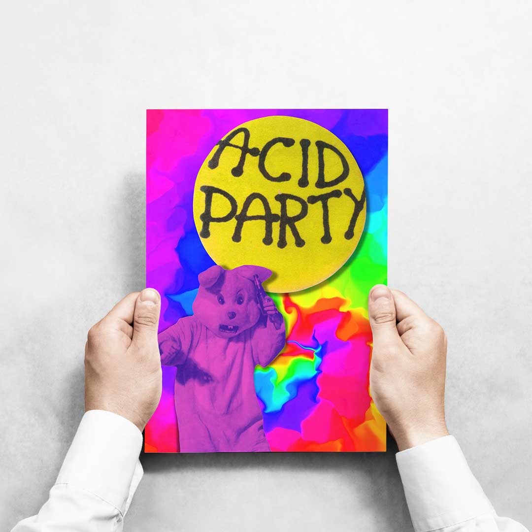 -Acid Party - Wall Art Print-Famous Rebel
