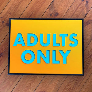 -Adults Only-Classy Cut Out Words-Famous Rebel