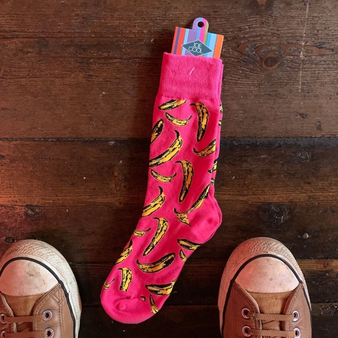 Andy Warhol – Bananas - pink - - socks - Joe Cool-Famous Rebel