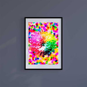 Large (A2) 16.5" x 23.4" inc Mount-White-Autumn Flowers - Wall Art Print-Famous Rebel