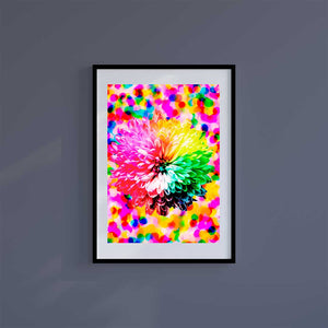 Medium (A3) 11.75" x 16.5" inc Mount-White-Autumn Flowers - Wall Art Print-Famous Rebel