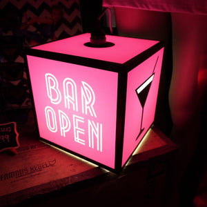 Bar Open Light Cube Famous Rebel