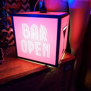 Bar Open Light Cube Famous Rebel