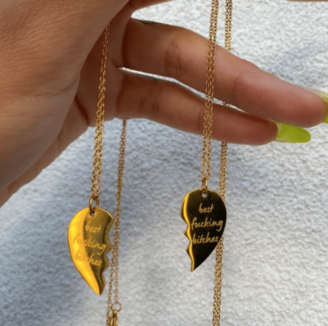 'Best Fucking Bitches' 2 Heart Chain-Famous Rebel