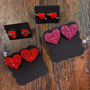 Best friend Hearts-Stud Earrings-Joe Cool-Famous Rebel