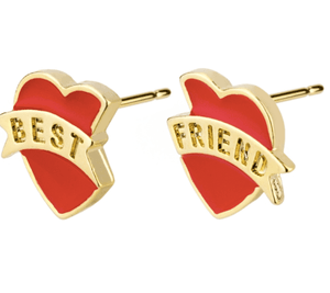 Best friend Hearts-Stud Earrings-Joe Cool-Famous Rebel