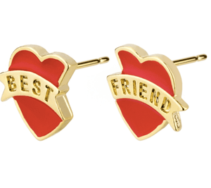 Best friend Hearts-Stud Earrings-Joe Cool-Famous Rebel