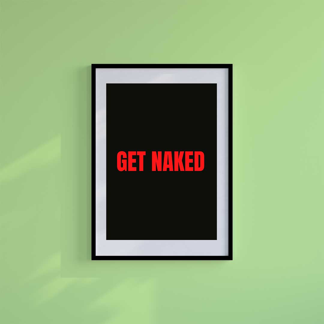 Large (A2) 16.5" x 23.4" inc Mount-White-Birthday Suit - Wall Art Print-Famous Rebel