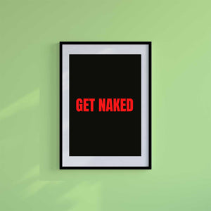 Small 10"x8" inc Mount-White-Birthday Suit - Wall Art Print-Famous Rebel