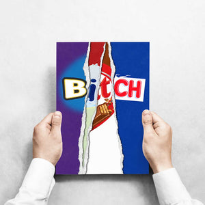 -Bitch Bar-Wall Art Print-Famous Rebel