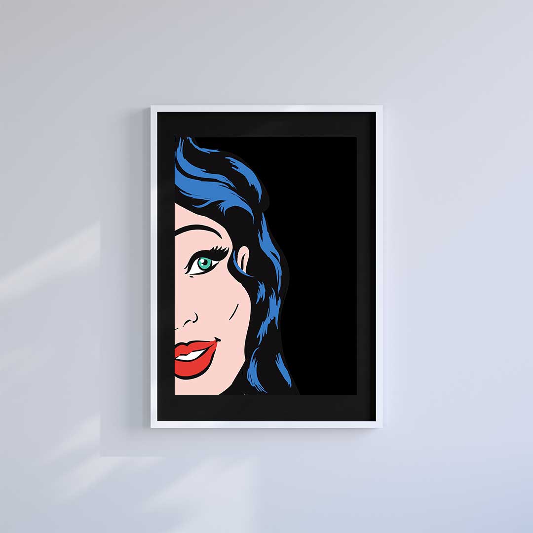 -Blue Hair - Wall Art Print-Famous Rebel