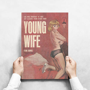 -Bored Young Wife - Wall Art Print-Famous Rebel