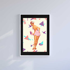 Large (A2) 16.5" x 23.4" inc Mount-White-Cheeky - Wall Art Print-Famous Rebel