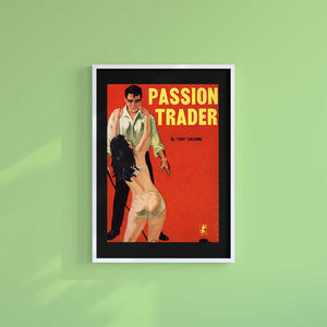 Large (A2) 16.5" x 23.4" inc Mount-Black-City Life - Wall Art Print-Famous Rebel