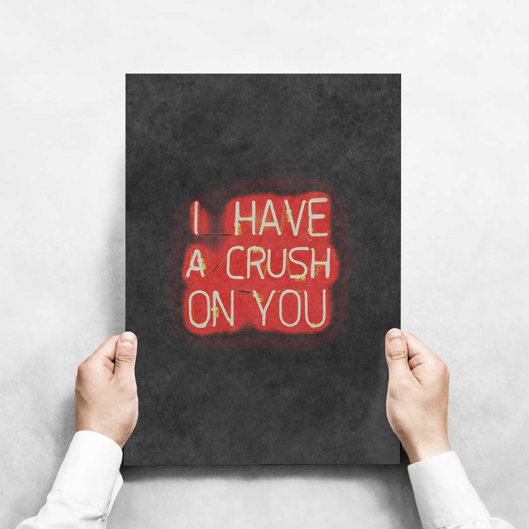 -Crush On You - Wall Art Print-Famous Rebel