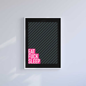Large (A2) 16.5" x 23.4" inc Mount-Black-Daily Grind - Wall Art Print-Famous Rebel