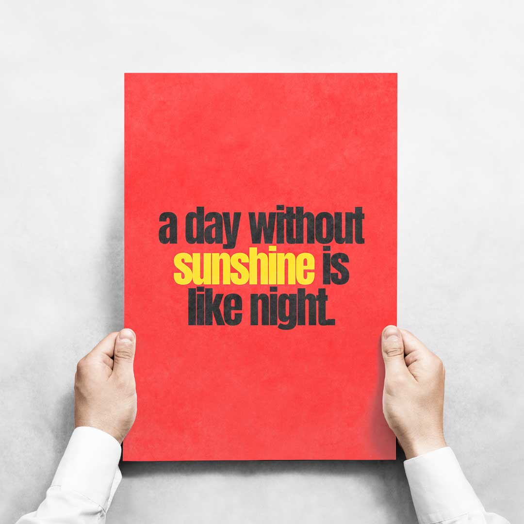 -Day and Night- Wall Art Print-Famous Rebel