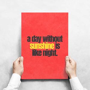 -Day and Night- Wall Art Print-Famous Rebel