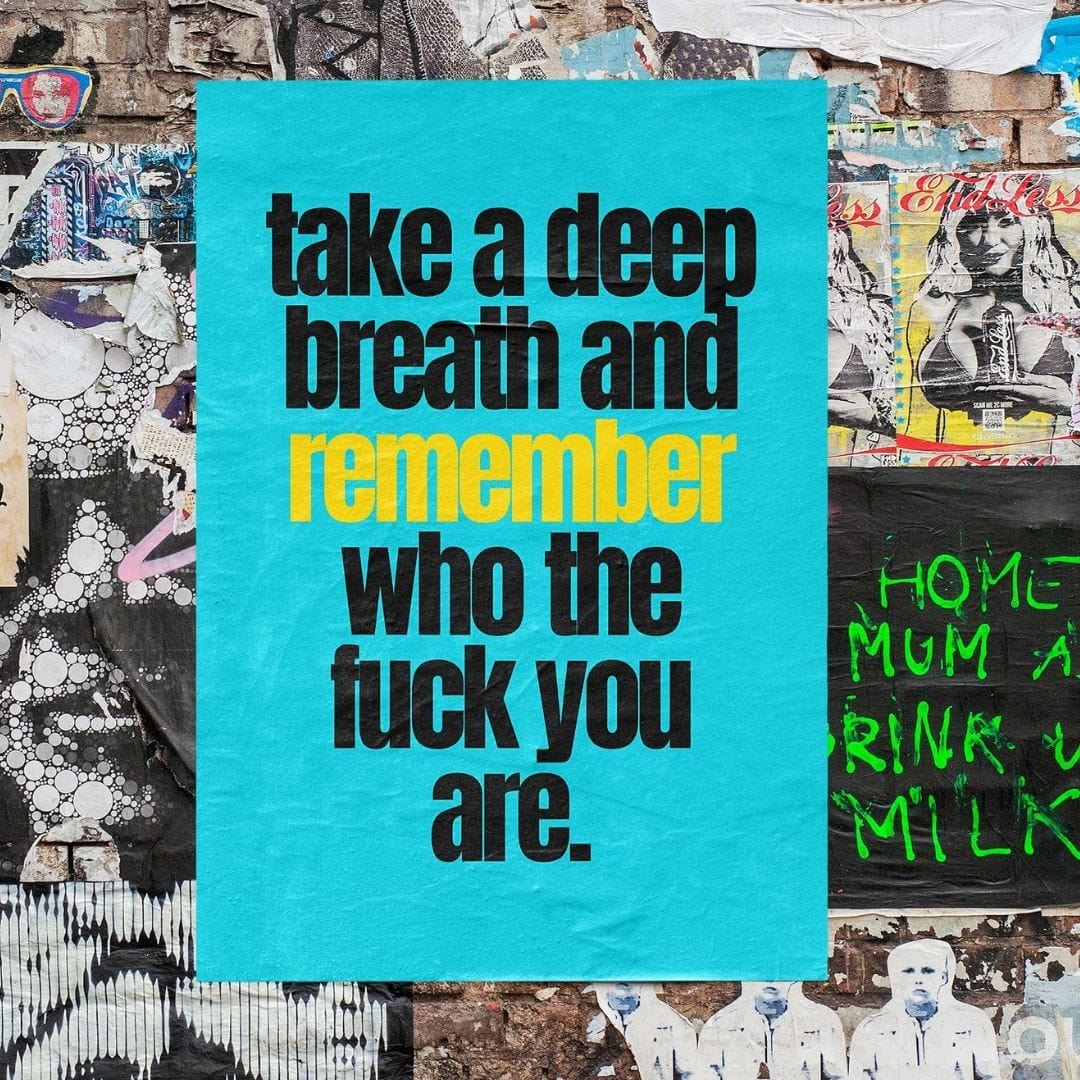 -Deep Breath- Wall Art Print-Famous Rebel