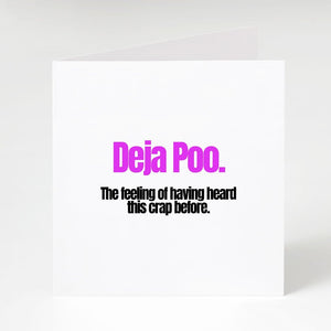 Deja Poo-Notecard Famous Rebel