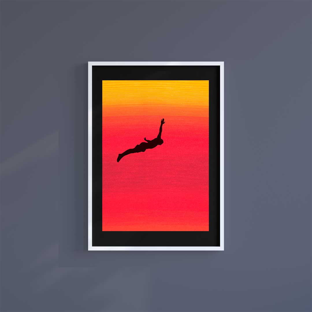 Small 10"x8" inc Mount-Black-Dive In - Wall Art Print-Famous Rebel