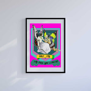 -Don't Cry Say f*** U & Smile - Wall Art Print-Famous Rebel