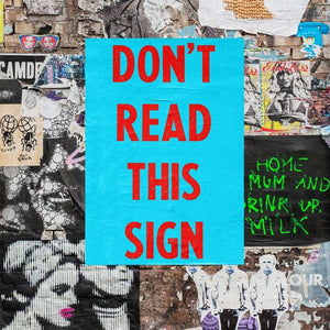 -Don't Read This - Wall Art Print-Famous Rebel