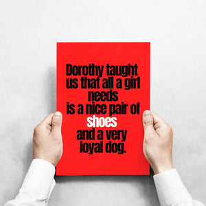 -Dorothy- Wall Art Print-Famous Rebel