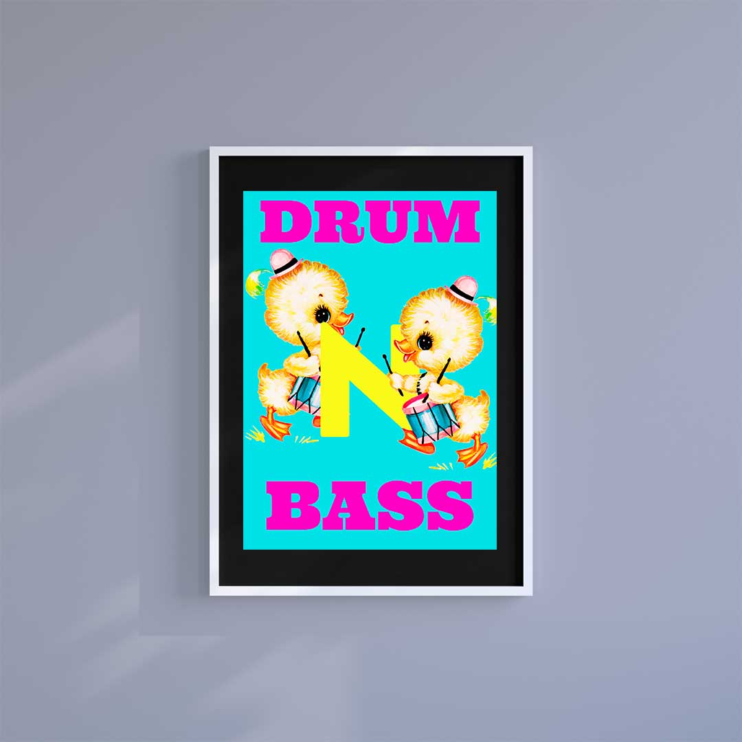 -Drum N Bass Chick - Wall Art Print-Famous Rebel