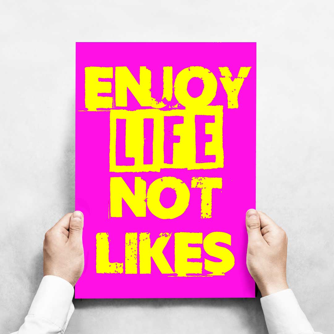 -Enjoy Life- Wall Art Print-Famous Rebel