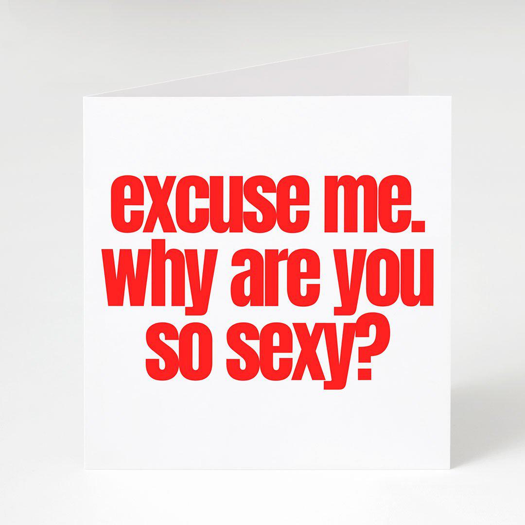 Excuse Me-Notecard Famous Rebel
