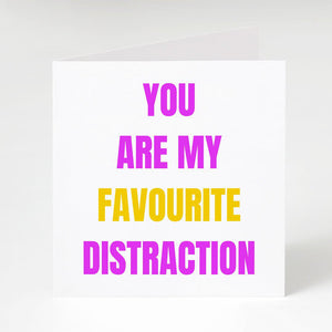 Favourite Distraction- notecards Famous Rebel