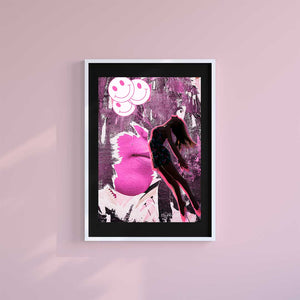 Large (A2) 16.5" x 23.4" inc Mount-Black-Follow Your Heart - Wall Art Print-Famous Rebel