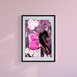 Large (A2) 16.5" x 23.4" inc Mount-White-Follow Your Heart - Wall Art Print-Famous Rebel