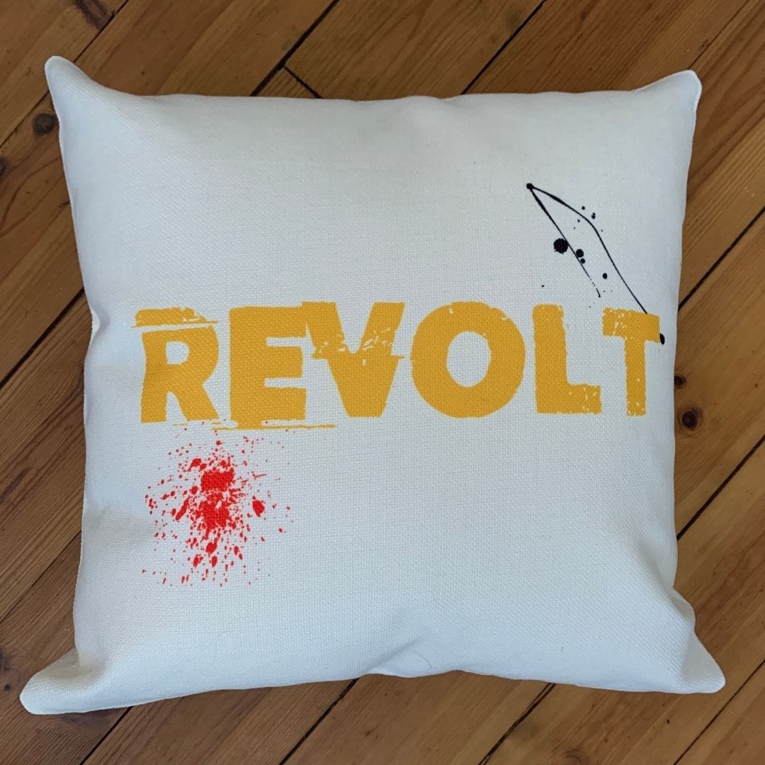 Funky Cushion - Revolt-Famous Rebel