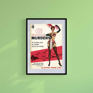 Medium (A3) 11.75" x 16.5" inc Mount-White-G-String - Wall Art Print-Famous Rebel