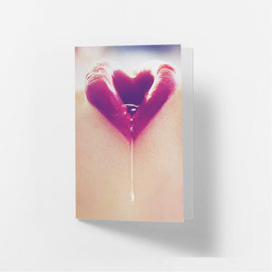 Heart Lips - Greetings Card Famous Rebel