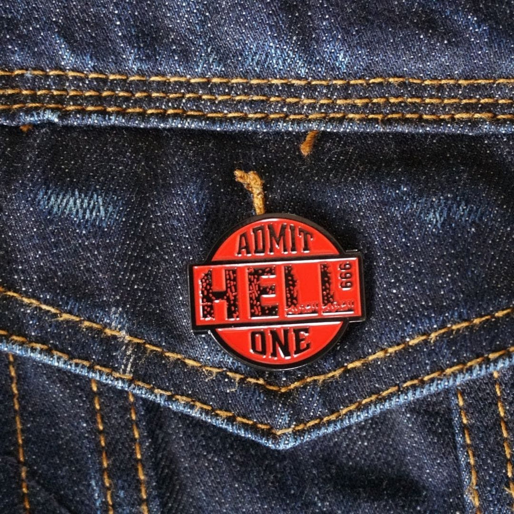 Hell - Pin Badge. Funky Jewellery at Famous Rebel