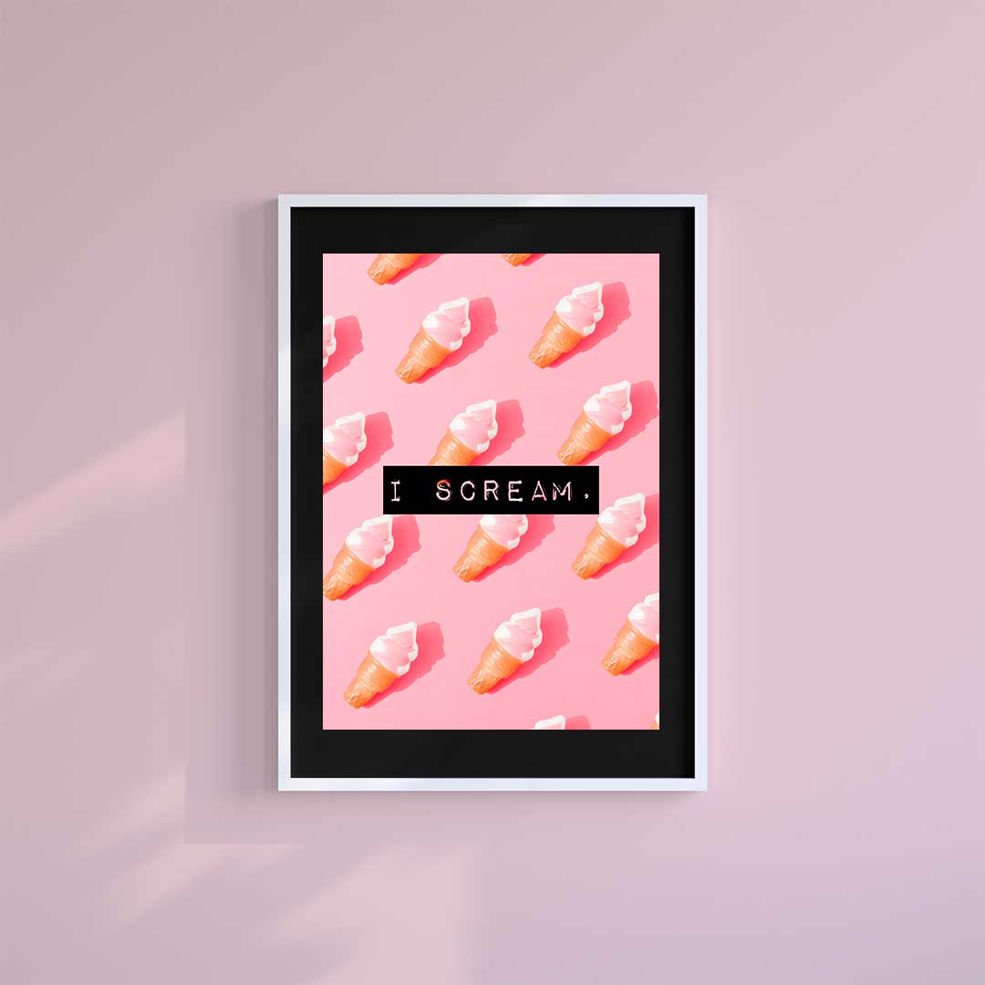 -I Scream - Wall Art Print-Famous Rebel