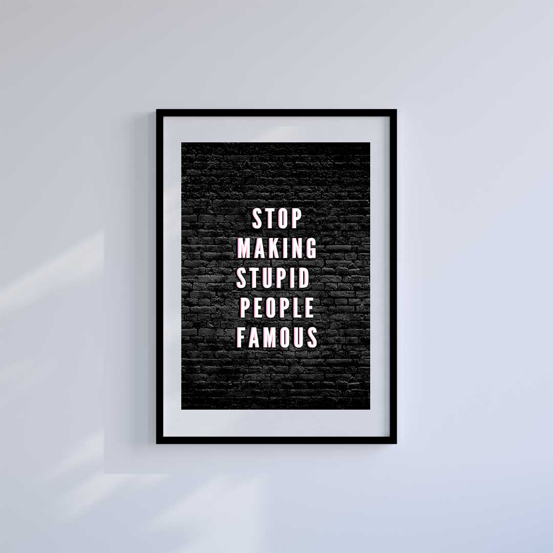 Large (A2) 16.5" x 23.4" inc Mount-White-InfluenceURGH - Wall Art Print-Famous Rebel