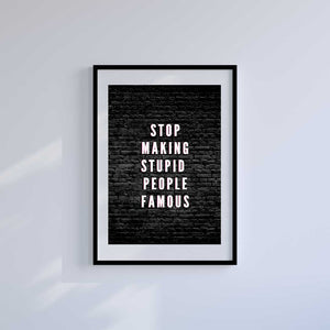 Large (A2) 16.5" x 23.4" inc Mount-White-InfluenceURGH - Wall Art Print-Famous Rebel