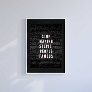 Medium (A3) 11.75" x 16.5" inc Mount-Black-InfluenceURGH - Wall Art Print-Famous Rebel