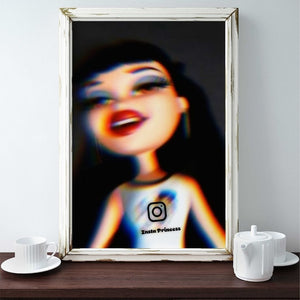 -Insta Princess - Wall Art Print-Famous Rebel