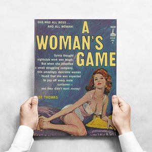 -Its a Womans Game - Wall Art Print-Famous Rebel