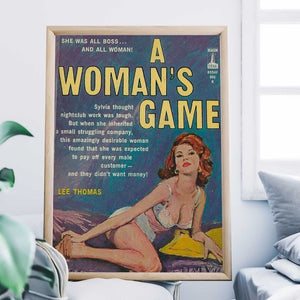 -Its a Womans Game - Wall Art Print-Famous Rebel